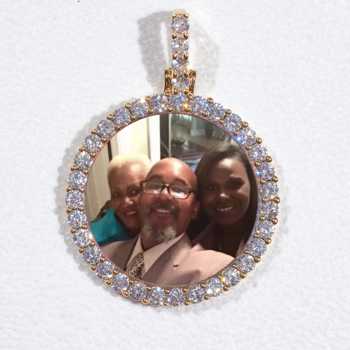 3D CIRCLE CUSTOM PICTURE PENDANT SMALL SIZE