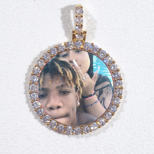 3D CIRCLE CUSTOM PICTURE PENDANT SMALL SIZE
