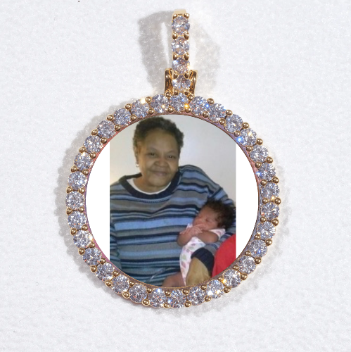 3D CIRCLE CUSTOM PICTURE PENDANT SMALL SIZE