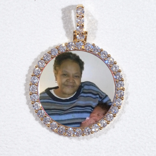 3D CIRCLE CUSTOM PICTURE PENDANT SMALL SIZE