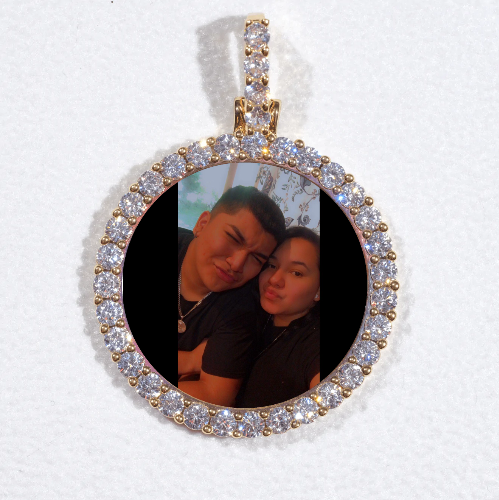 3D CIRCLE CUSTOM PICTURE PENDANT SMALL SIZE