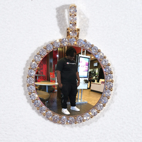 3D CIRCLE CUSTOM PICTURE PENDANT SMALL SIZE