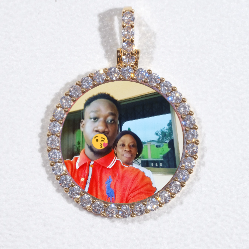 3D CIRCLE CUSTOM PICTURE PENDANT SMALL SIZE