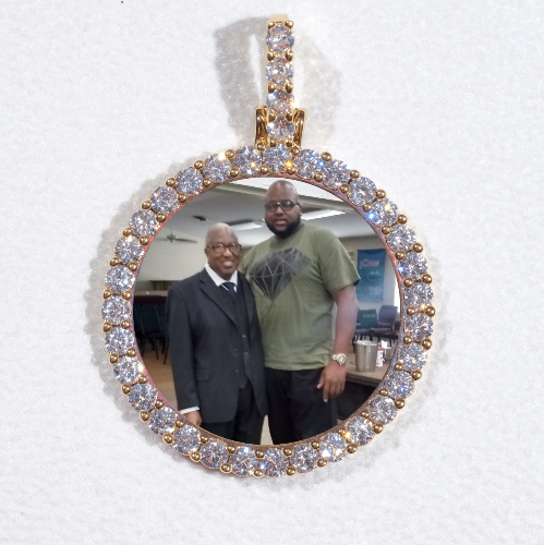 3D CIRCLE CUSTOM PICTURE PENDANT SMALL SIZE