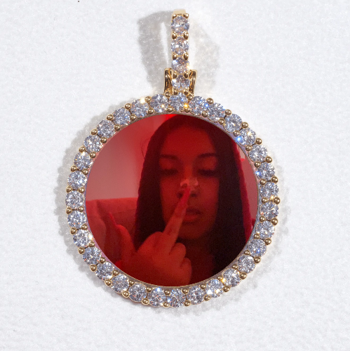 3D CIRCLE CUSTOM PICTURE PENDANT SMALL SIZE