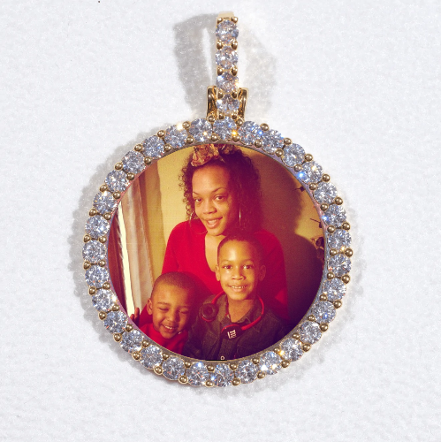 3D CIRCLE CUSTOM PICTURE PENDANT SMALL SIZE