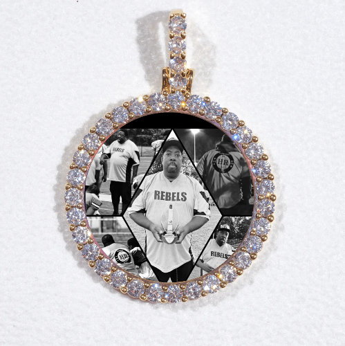3D CIRCLE CUSTOM PICTURE PENDANT SMALL SIZE