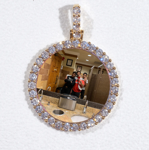3D CIRCLE CUSTOM PICTURE PENDANT SMALL SIZE
