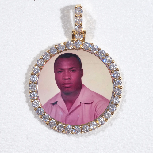 3D CIRCLE CUSTOM PICTURE PENDANT SMALL SIZE