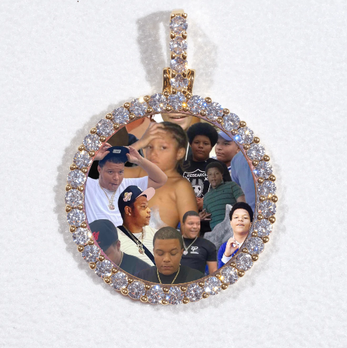 3D CIRCLE CUSTOM PICTURE PENDANT SMALL SIZE