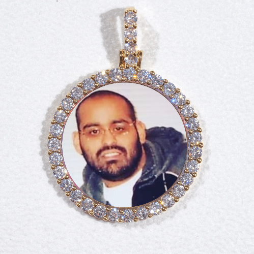 3D CIRCLE CUSTOM PICTURE PENDANT SMALL SIZE