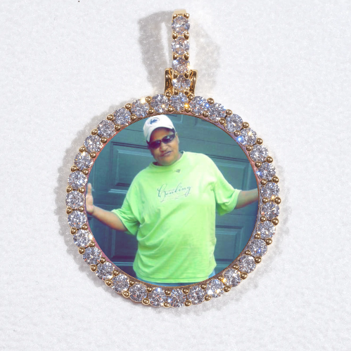 3D CIRCLE CUSTOM PICTURE PENDANT SMALL SIZE