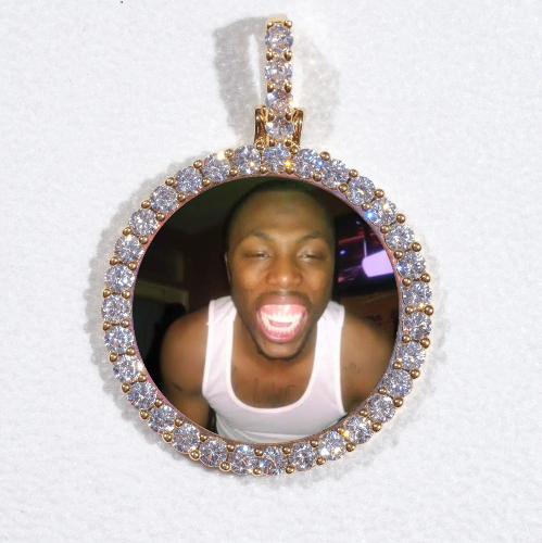 3D CIRCLE CUSTOM PICTURE PENDANT SMALL SIZE