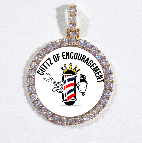 3D CIRCLE CUSTOM PICTURE PENDANT SMALL SIZE
