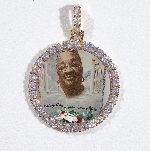 3D CIRCLE CUSTOM PICTURE PENDANT SMALL SIZE