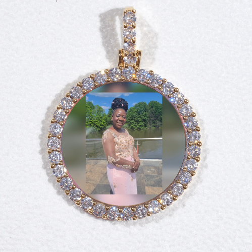 3D CIRCLE CUSTOM PICTURE PENDANT SMALL SIZE