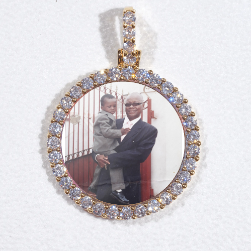 3D CIRCLE CUSTOM PICTURE PENDANT SMALL SIZE