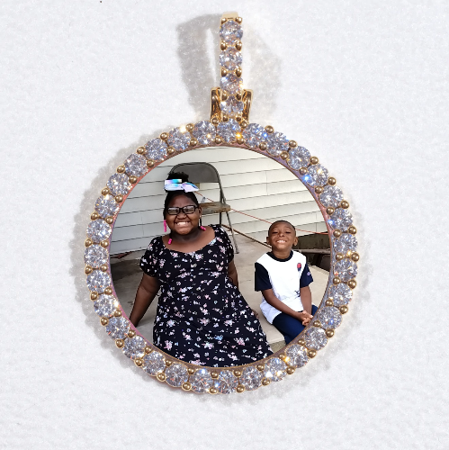 3D CIRCLE CUSTOM PICTURE PENDANT SMALL SIZE