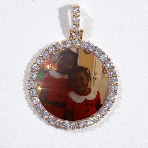 3D CIRCLE CUSTOM PICTURE PENDANT SMALL SIZE