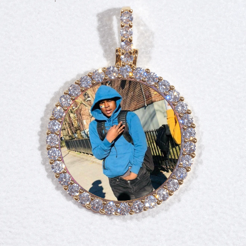 3D CIRCLE CUSTOM PICTURE PENDANT SMALL SIZE