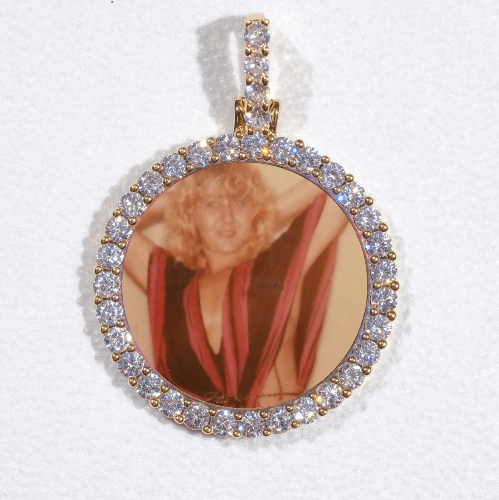 3D CIRCLE CUSTOM PICTURE PENDANT SMALL SIZE