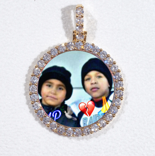 3D CIRCLE CUSTOM PICTURE PENDANT SMALL SIZE