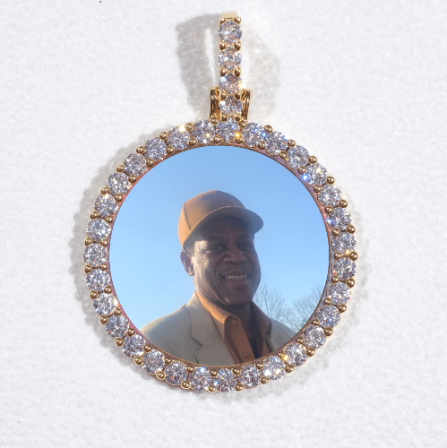 3D CIRCLE CUSTOM PICTURE PENDANT SMALL SIZE