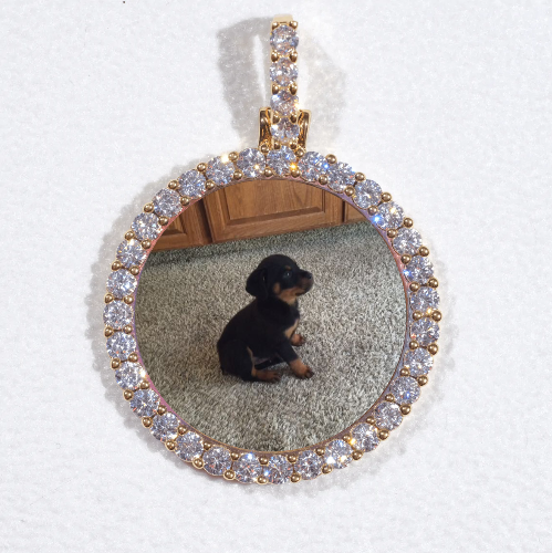 3D CIRCLE CUSTOM PICTURE PENDANT SMALL SIZE