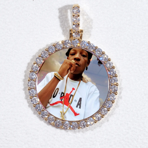 3D CIRCLE CUSTOM PICTURE PENDANT SMALL SIZE