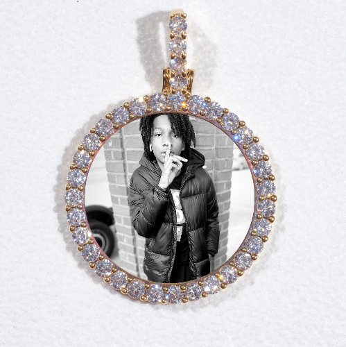 3D CIRCLE CUSTOM PICTURE PENDANT SMALL SIZE