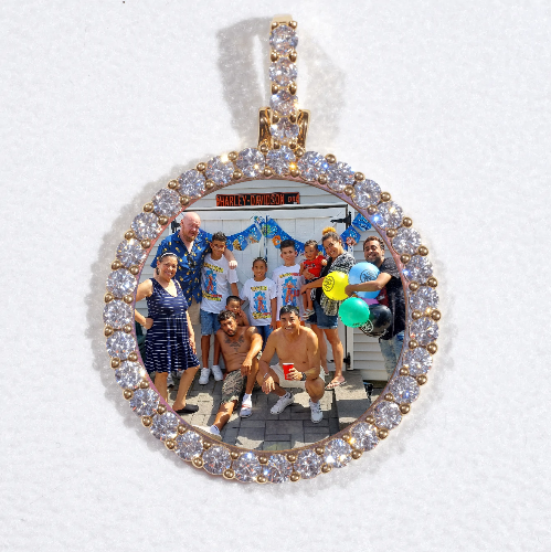 3D CIRCLE CUSTOM PICTURE PENDANT SMALL SIZE