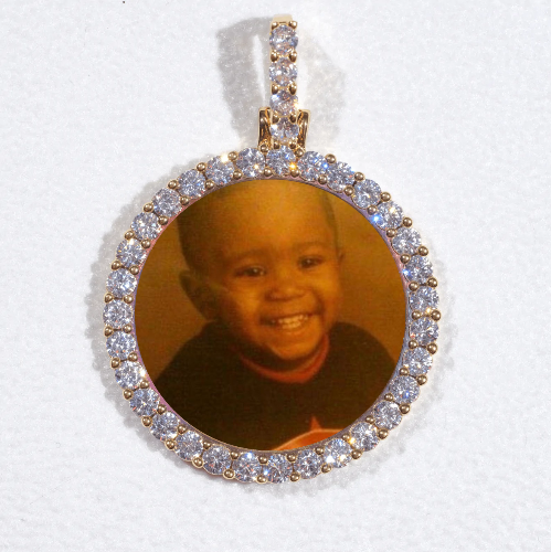 3D CIRCLE CUSTOM PICTURE PENDANT SMALL SIZE