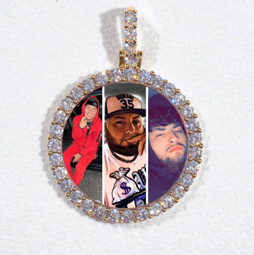 3D CIRCLE CUSTOM PICTURE PENDANT SMALL SIZE