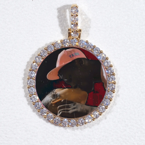 3D CIRCLE CUSTOM PICTURE PENDANT SMALL SIZE