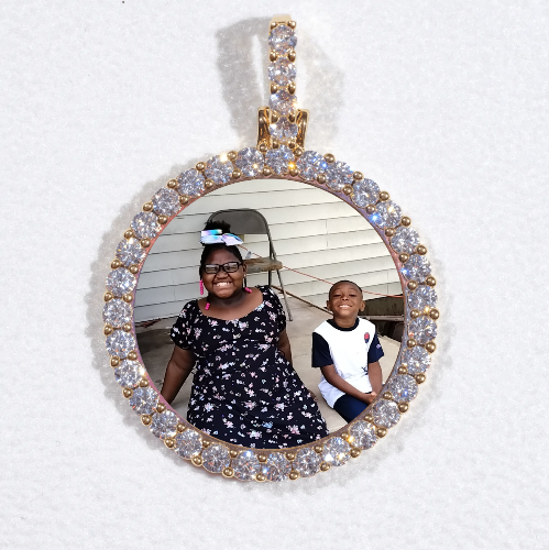3D CIRCLE CUSTOM PICTURE PENDANT SMALL SIZE