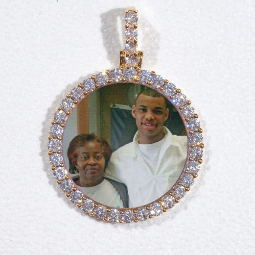 3D CIRCLE CUSTOM PICTURE PENDANT SMALL SIZE