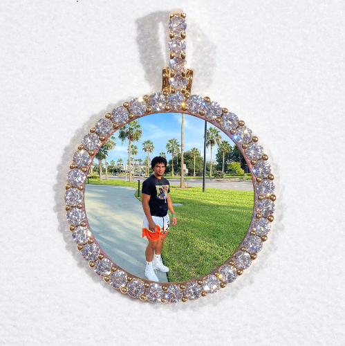 3D CIRCLE CUSTOM PICTURE PENDANT SMALL SIZE
