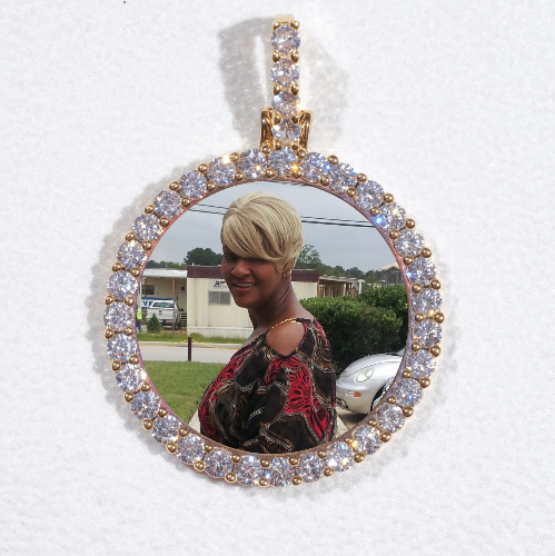 3D CIRCLE CUSTOM PICTURE PENDANT SMALL SIZE