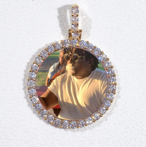 3D CIRCLE CUSTOM PICTURE PENDANT SMALL SIZE