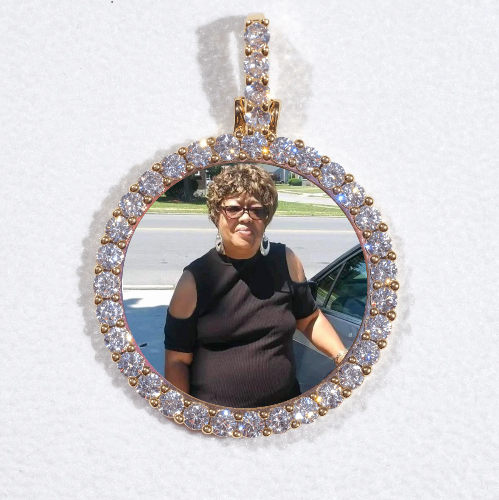 3D CIRCLE CUSTOM PICTURE PENDANT SMALL SIZE