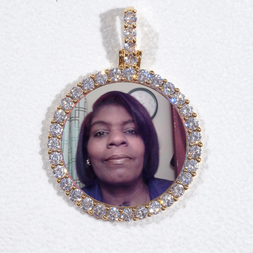 3D CIRCLE CUSTOM PICTURE PENDANT SMALL SIZE