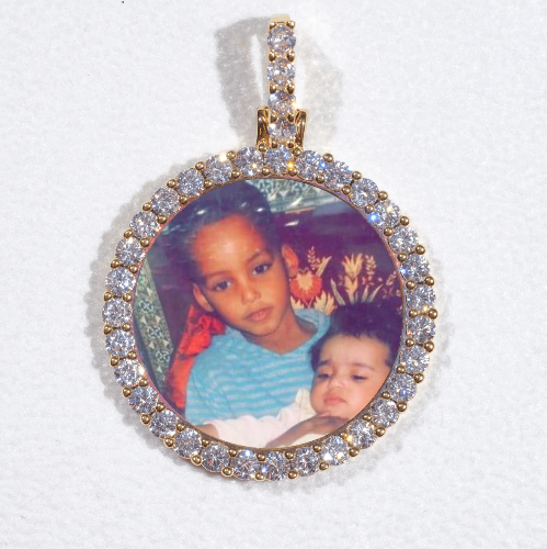 3D CIRCLE CUSTOM PICTURE PENDANT SMALL SIZE