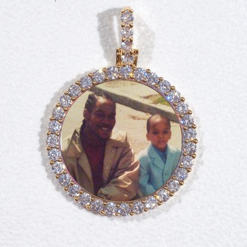 3D CIRCLE CUSTOM PICTURE PENDANT SMALL SIZE