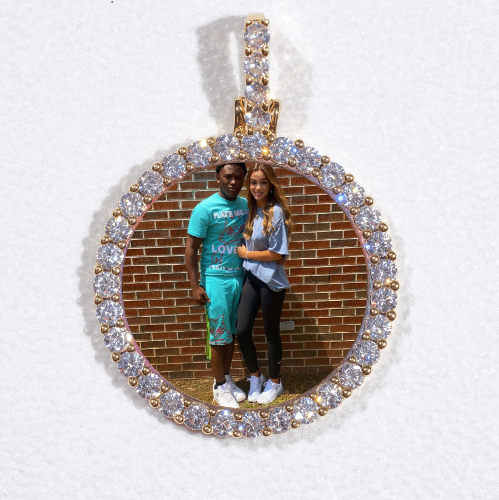 3D CIRCLE CUSTOM PICTURE PENDANT SMALL SIZE