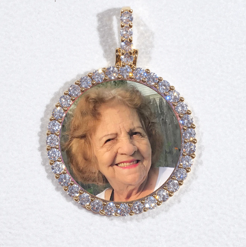 3D CIRCLE CUSTOM PICTURE PENDANT SMALL SIZE
