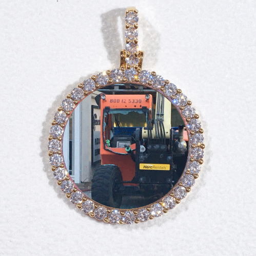 3D CIRCLE CUSTOM PICTURE PENDANT SMALL SIZE