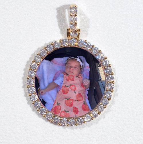 3D CIRCLE CUSTOM PICTURE PENDANT SMALL SIZE