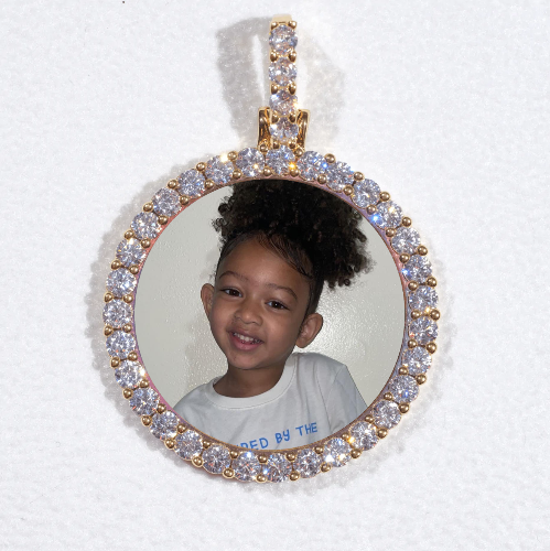 3D CIRCLE CUSTOM PICTURE PENDANT SMALL SIZE