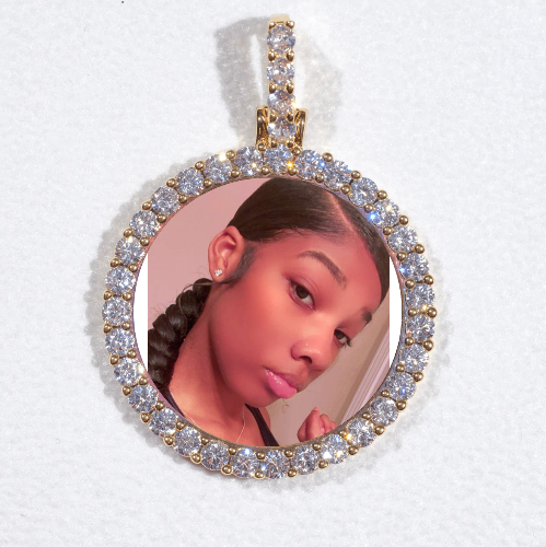 3D CIRCLE CUSTOM PICTURE PENDANT SMALL SIZE
