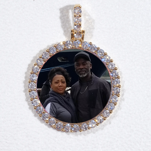3D CIRCLE CUSTOM PICTURE PENDANT SMALL SIZE